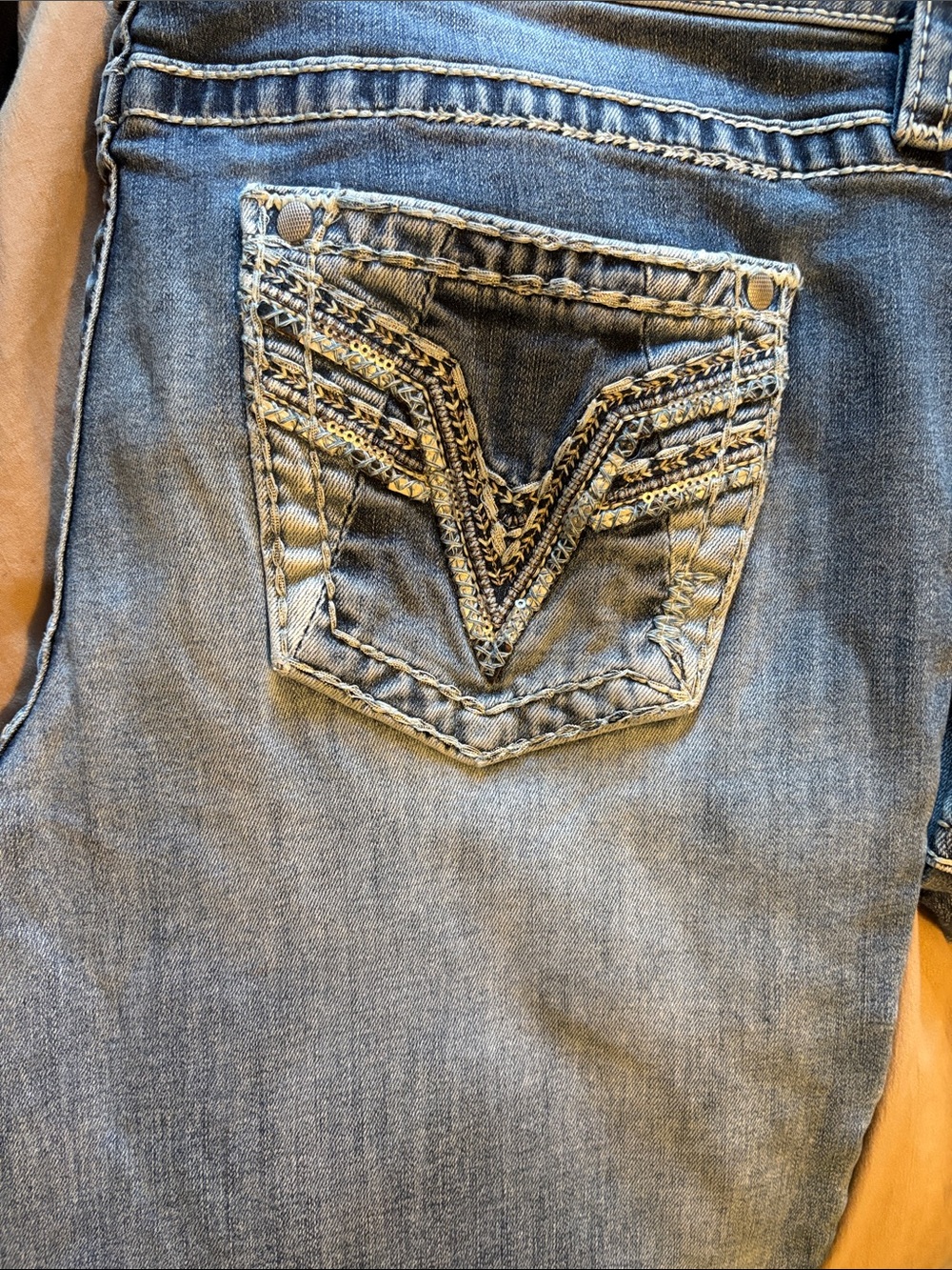 Vigoss Chelsea Skinny Jeans in Light Blue Denim